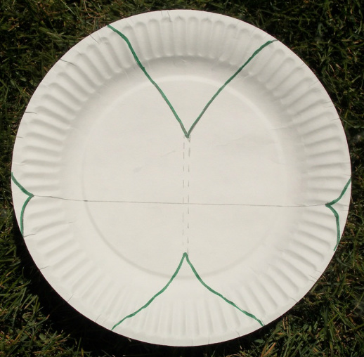 paper plate butterfly